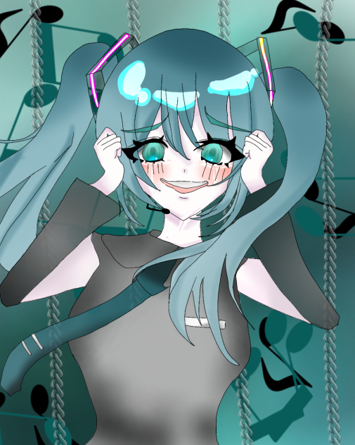初音ミク XPERIA XZ TPUケース＋背面パネル Art by iXima【初音ミク