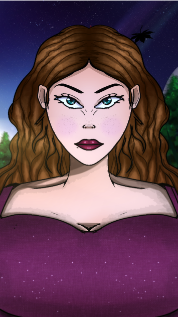 The princess with wavy hair