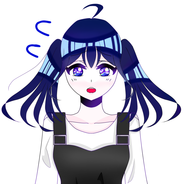 ゆなちゃん立ち絵〜アセアセ〜