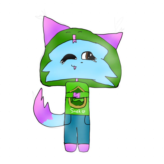 Fox in snake outfit 🥹