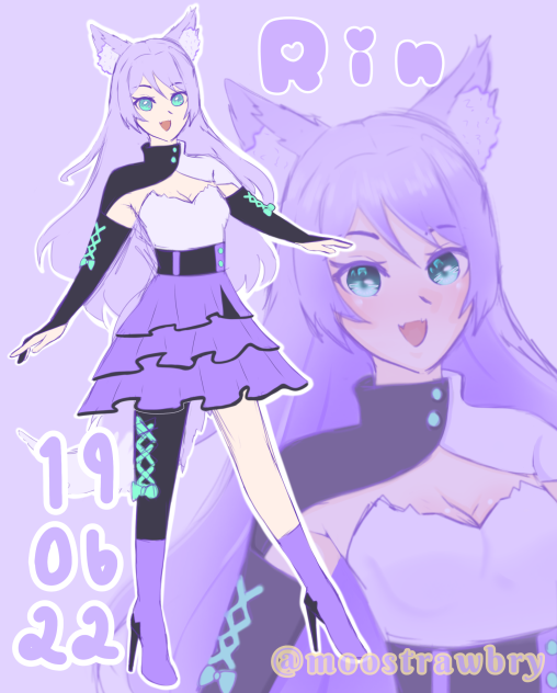Purple fox oc (Rin)