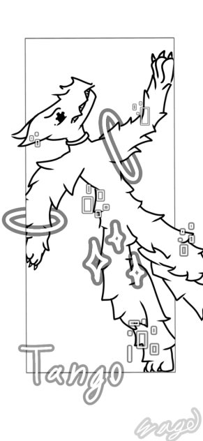 Tango coloring page