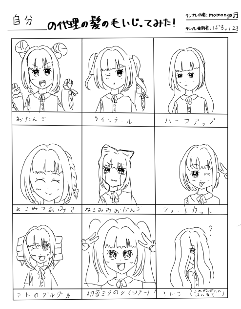 髪のけいじってみた！