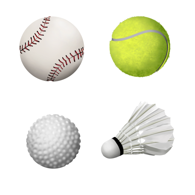 Balls and Shuttlecock