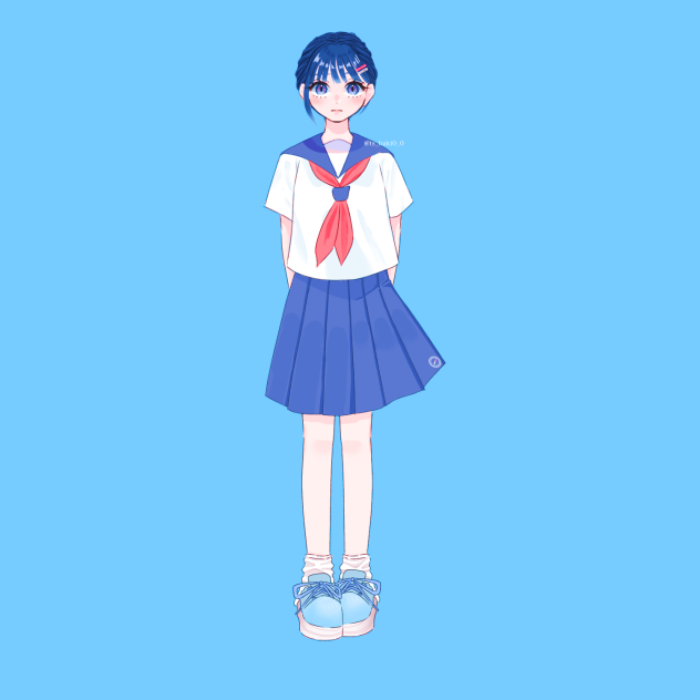青