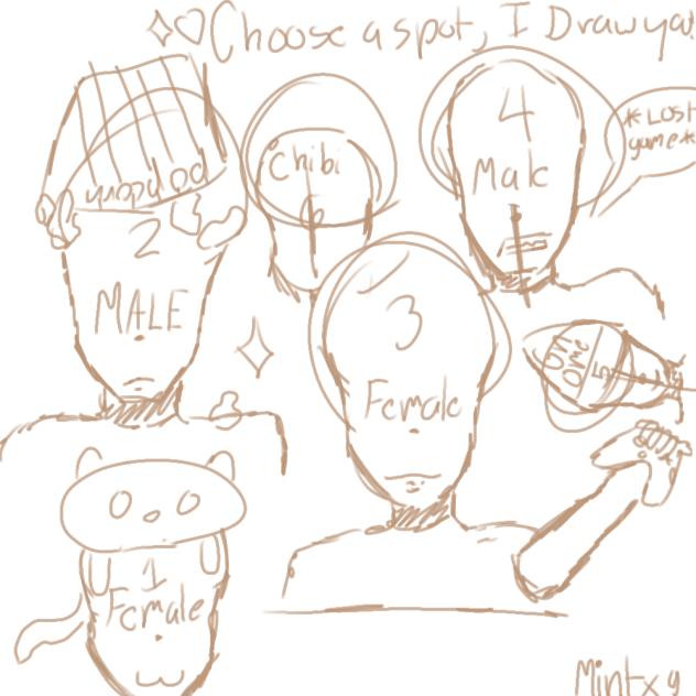 Choose a spot, I’ll draw you!