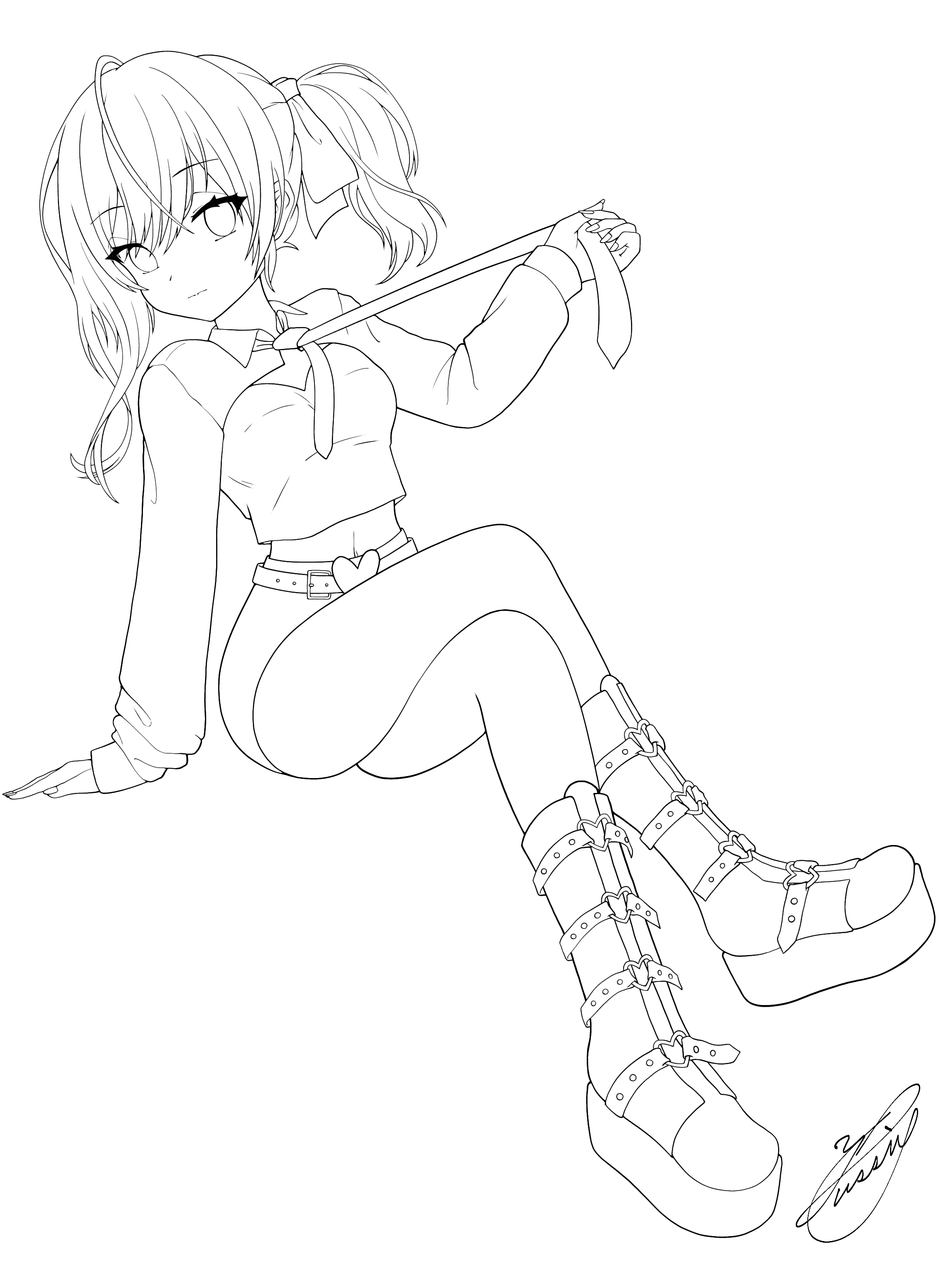 どこにもたどり着けません（線画） - ibisPaint