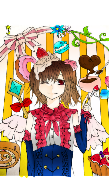 線画塗らせていただきました3