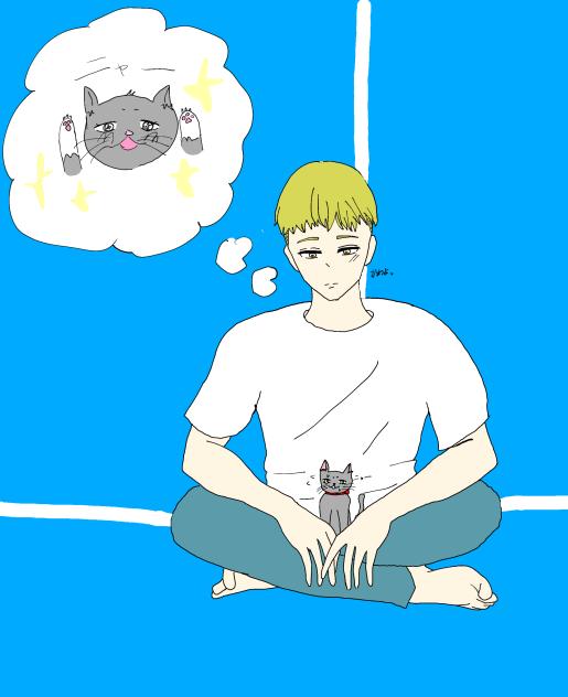 猫好きな男の子