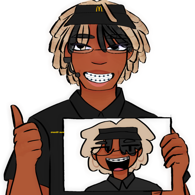 Nero drawing himself