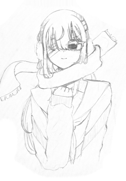 冬のアナログ絵〜