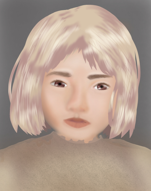 just a random drawing of a girl(editapp)