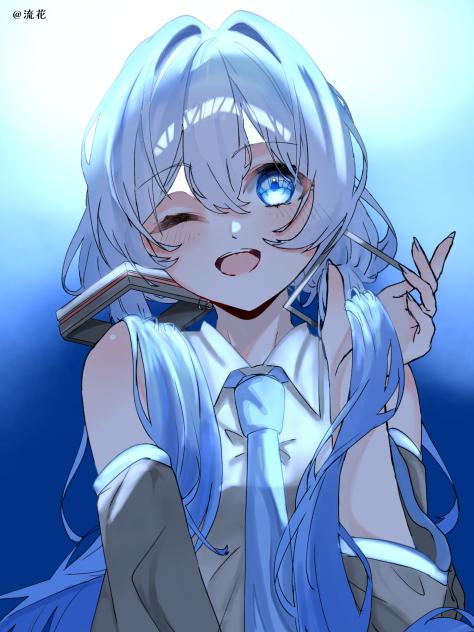 流花さんの神線画を塗らせていただきました！