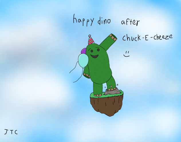 Happy dinosaur