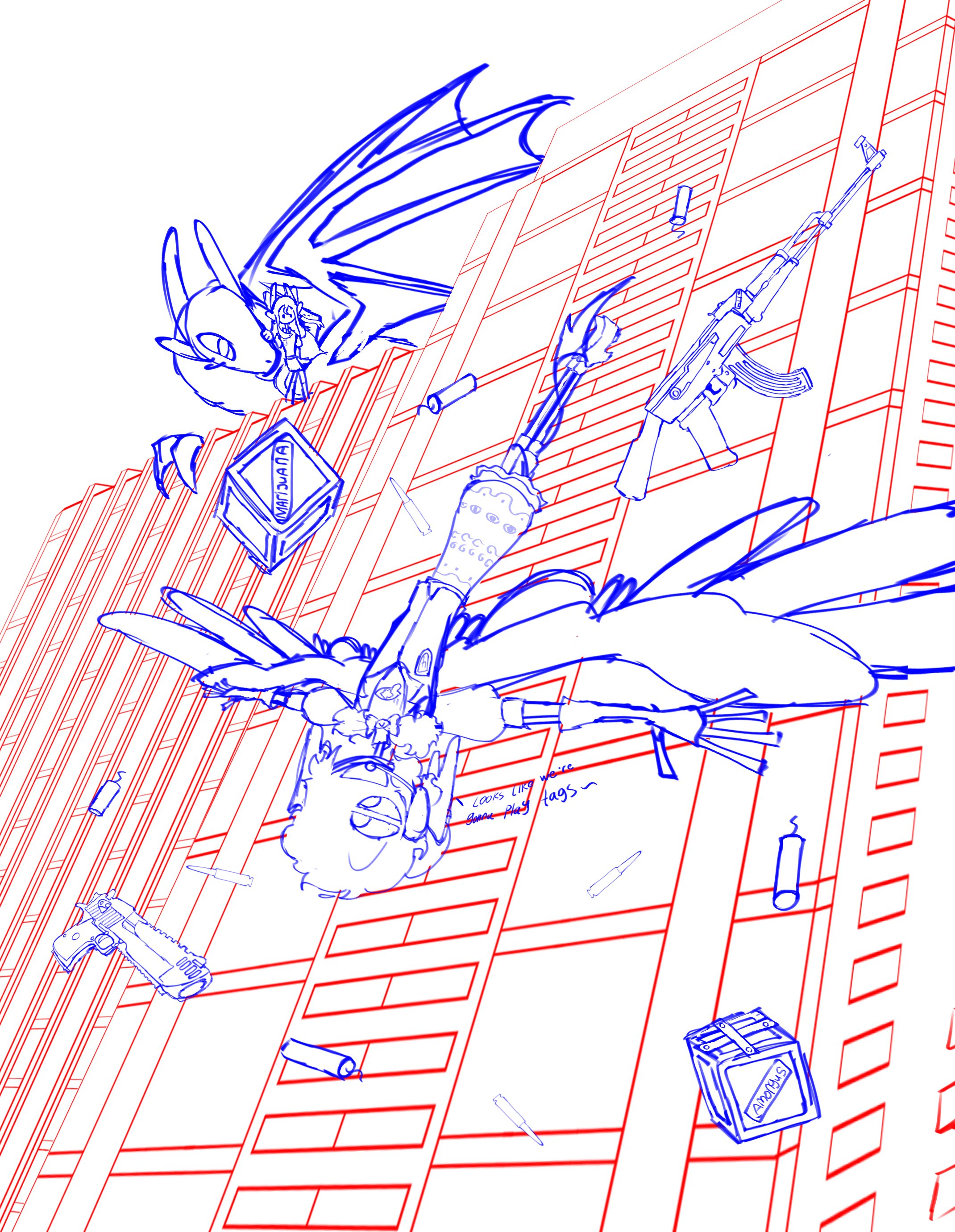 Perspective test W.I.P. - ibisPaint