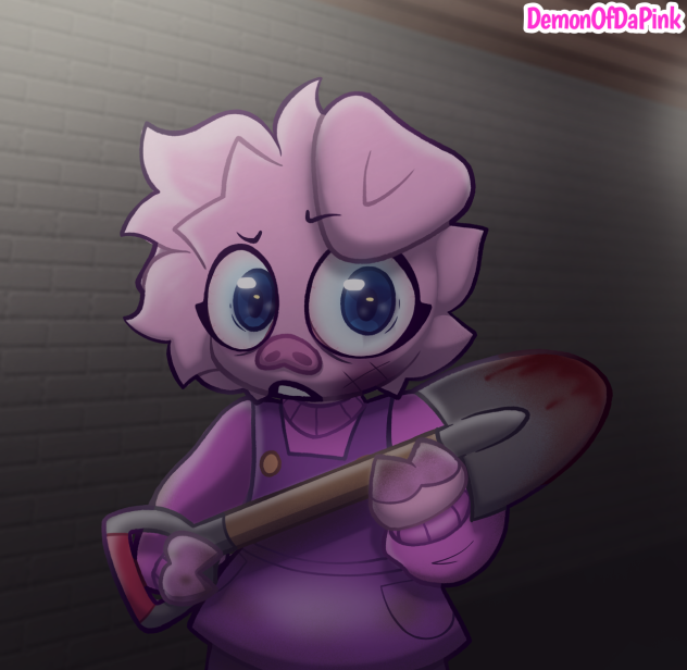 A dark hallway(piggy oc)