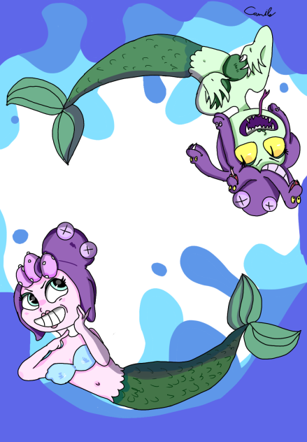 Cala-maria cuphead fanart