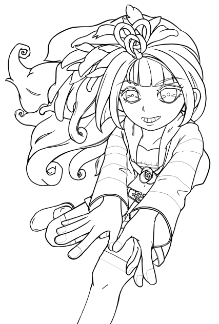 親指からビーム線画