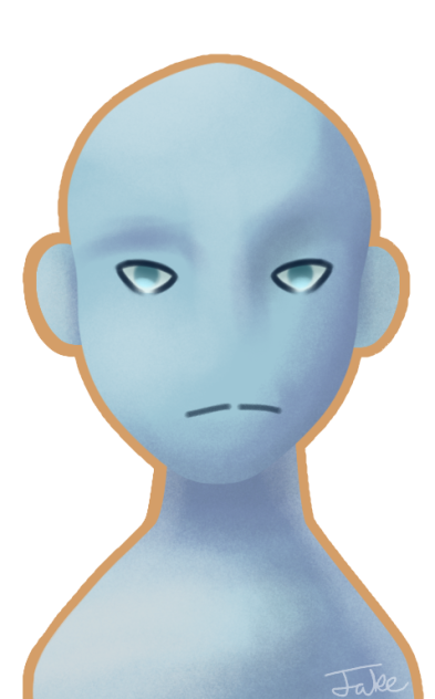 blue man