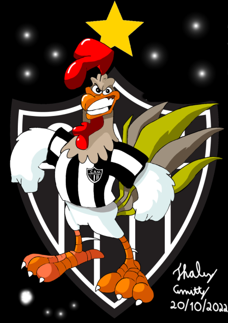 Galo do time Atlético mineiro