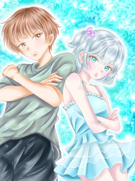 ラァンさんの線画で「不器用なプレアデス」♪