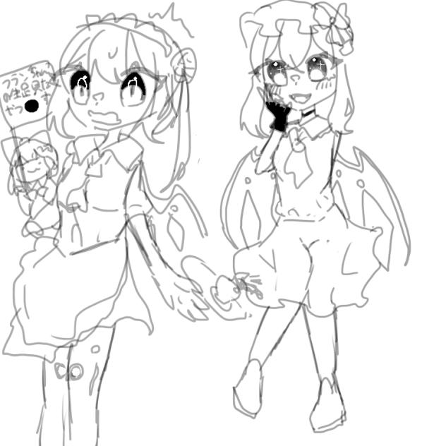 らくがきだけどメイドフランちゃ