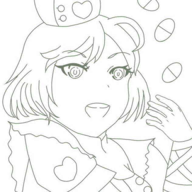 ナイチンゲール  線画