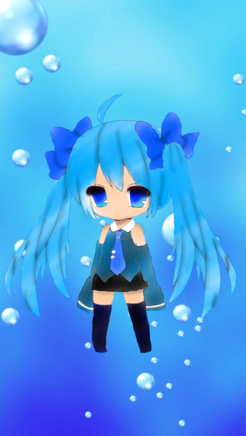〜深海少女風ミク〜塗らせていただきました