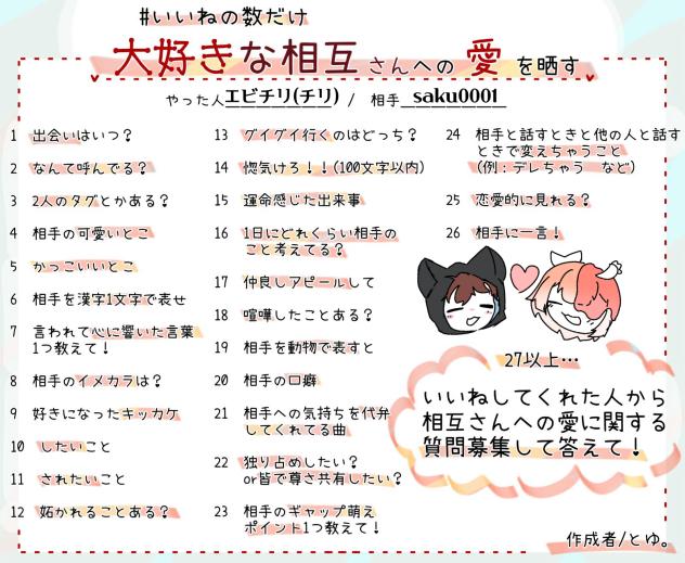 いいねの数だけ晒すやつ