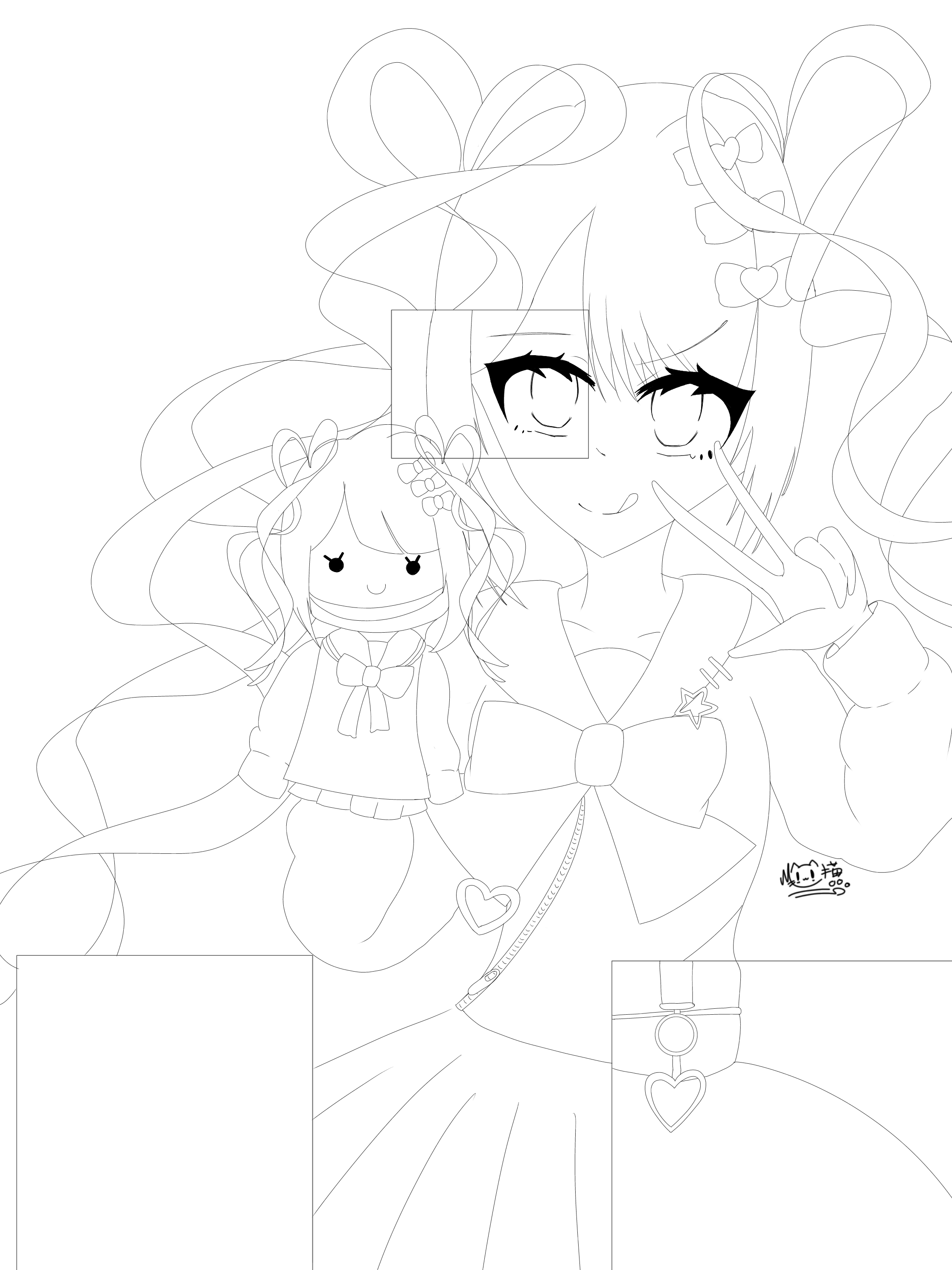 超天ちゃん！(線画) - ibisPaint