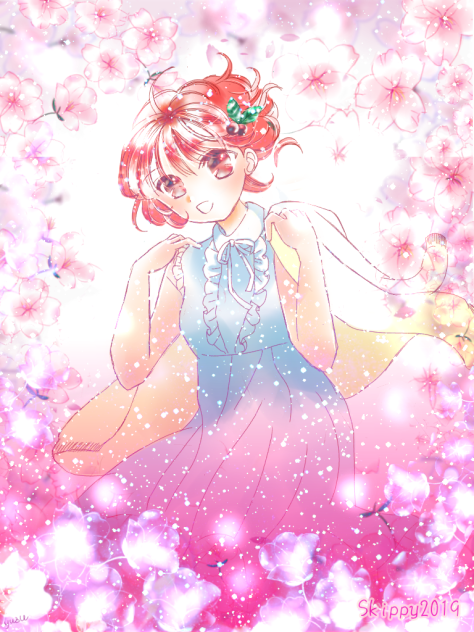 めいきんぐ、スキッピーヘッダー元絵、春用2019