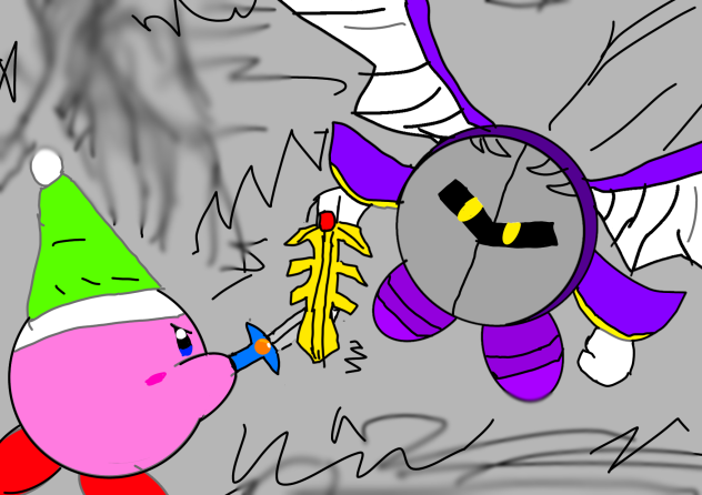 カービィとメタナイトの戦い