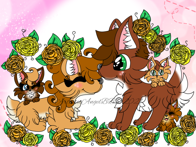 Valentine’s Day Doggy Family