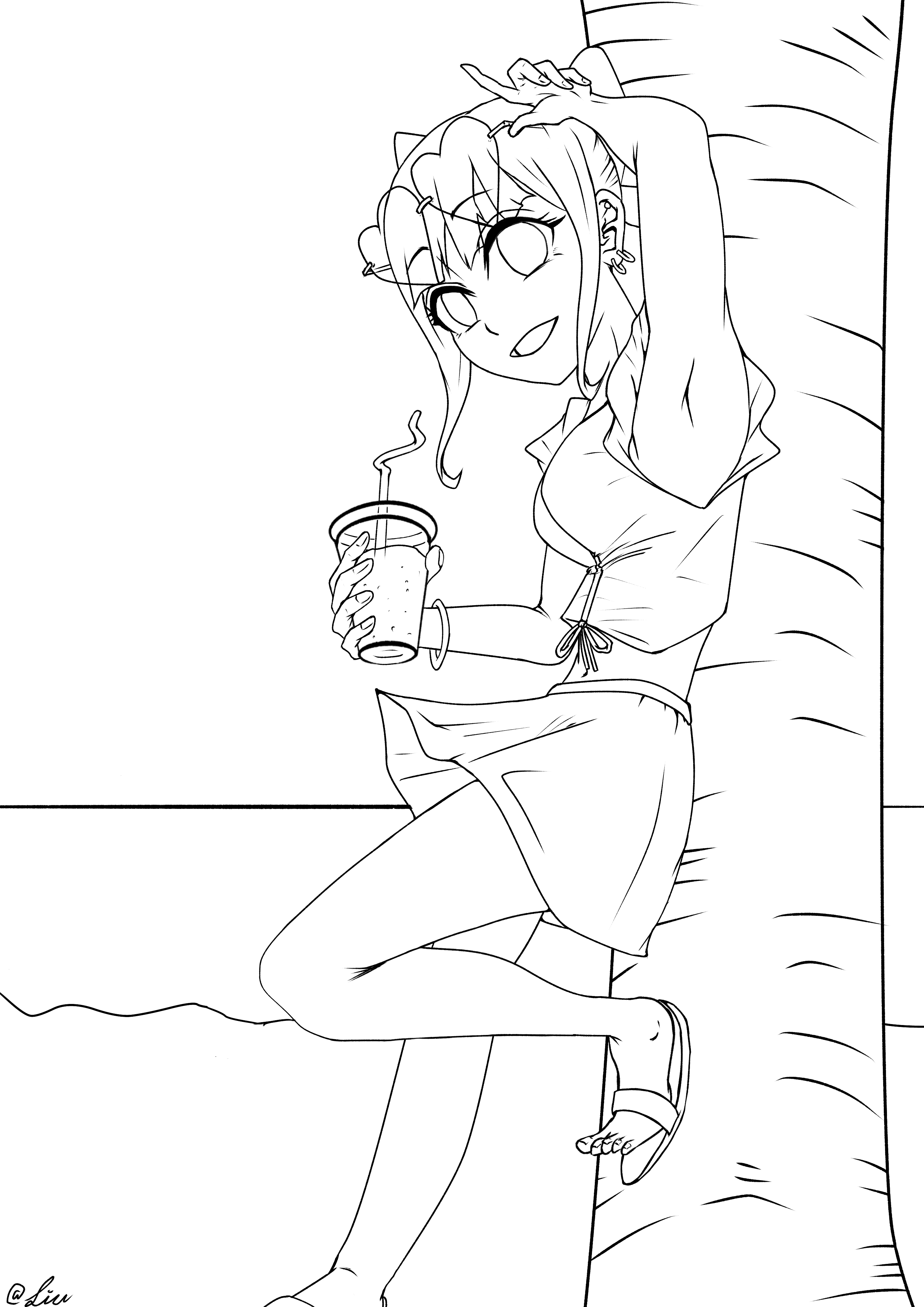 スターフォール2025 企画参加✨（塗り絵用線画） - ibisPaint