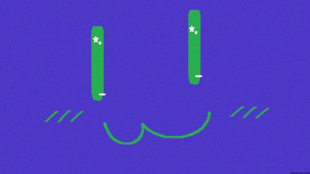 silly goofy wallpaper face