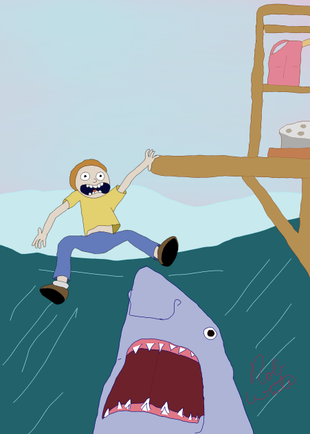 morty vs the shark