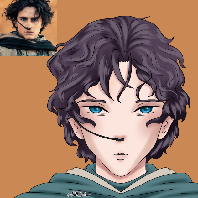 fanart style anime paul atreides