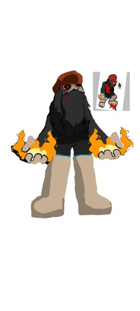 BooBurning666 up pose