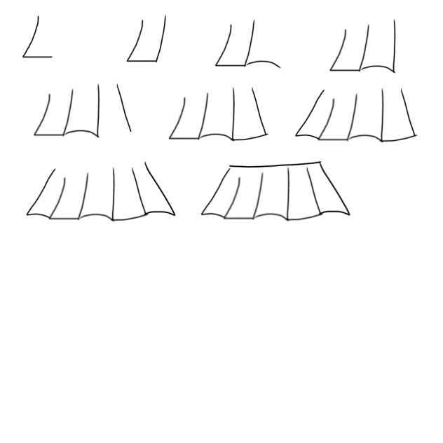 How to draw skirts
