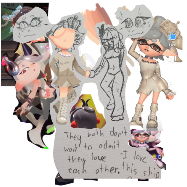 Marie and Shiver 💚x💙 ;3 WIP 1