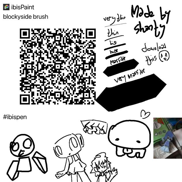 Blockyside brush QR