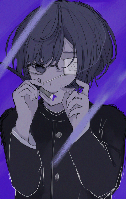 落描きブルーパレット
