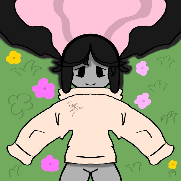 My creator Oc just lying in the grass…