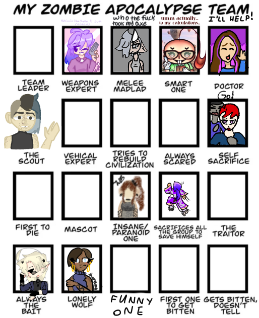Zombie Apocalypse Team - A Collab