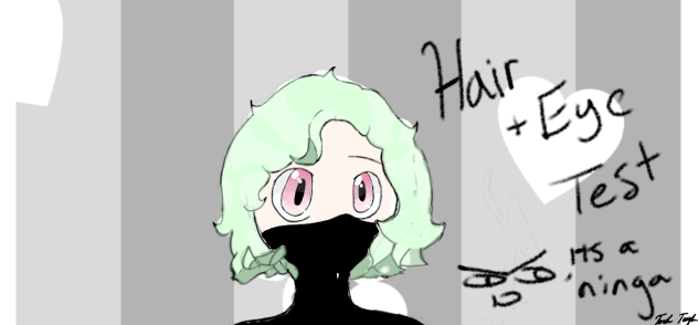 hair shading and eye test - ibisPaint