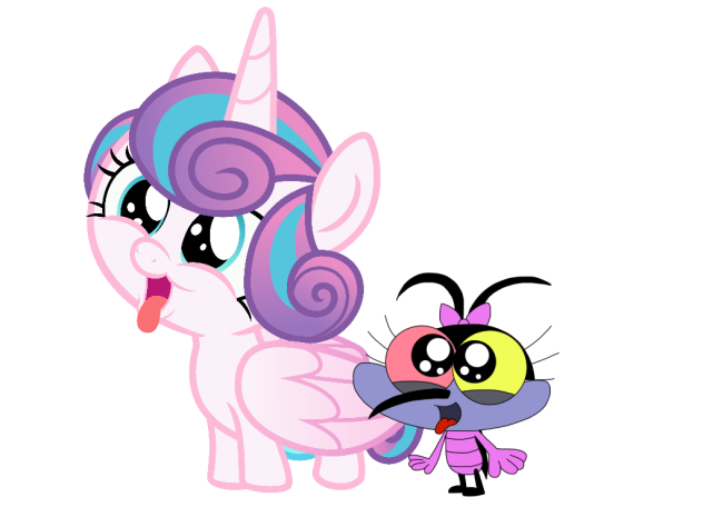 Flurry Heart and Joy Tongue Out
