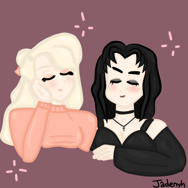Elaine and Martha being friends