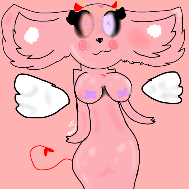 Angle demon wolf!