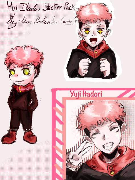 Yuji itadori stickers pack