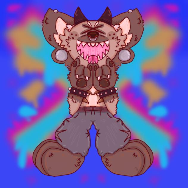 Rocking hyena